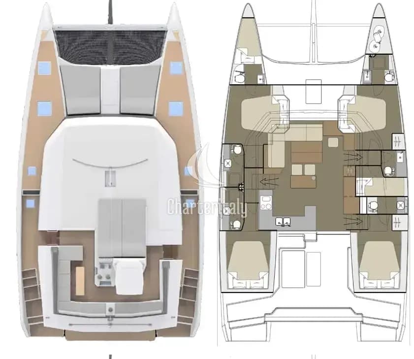 Dufour 48 Catamaran - 5 + 1 cab. - Casablanca - 2
