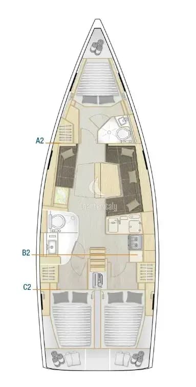 Hanse 418 - 3 cab. - Alexander - 2