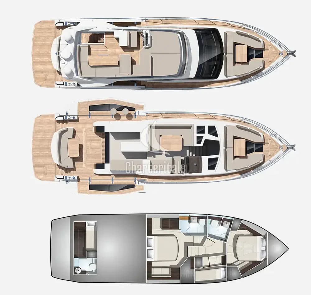 Galeon 500 Fly - 3 cab. - Champ Atlantis - 2
