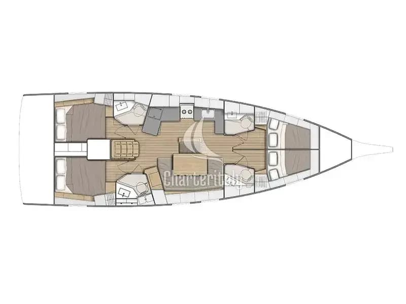 Oceanis 46.1 - Nemesi - Standard line - 12