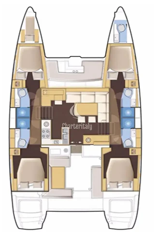 Lagoon 450 F - 4 + 1 cab. - Lluna - 3