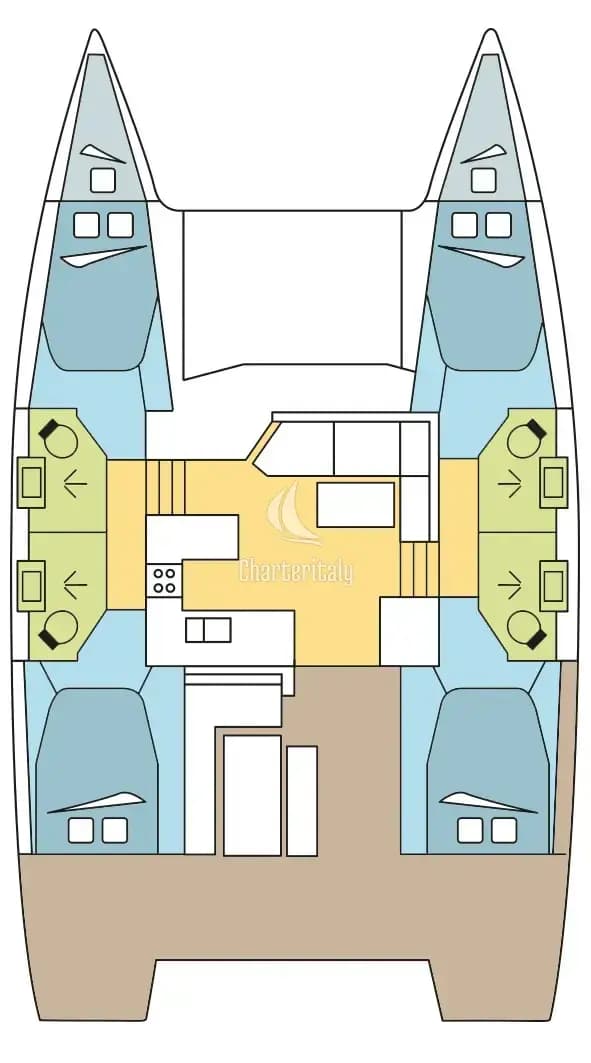 Fountaine Pajot Astrea 42 - 4 + 2 cab. - COCORICO - 2