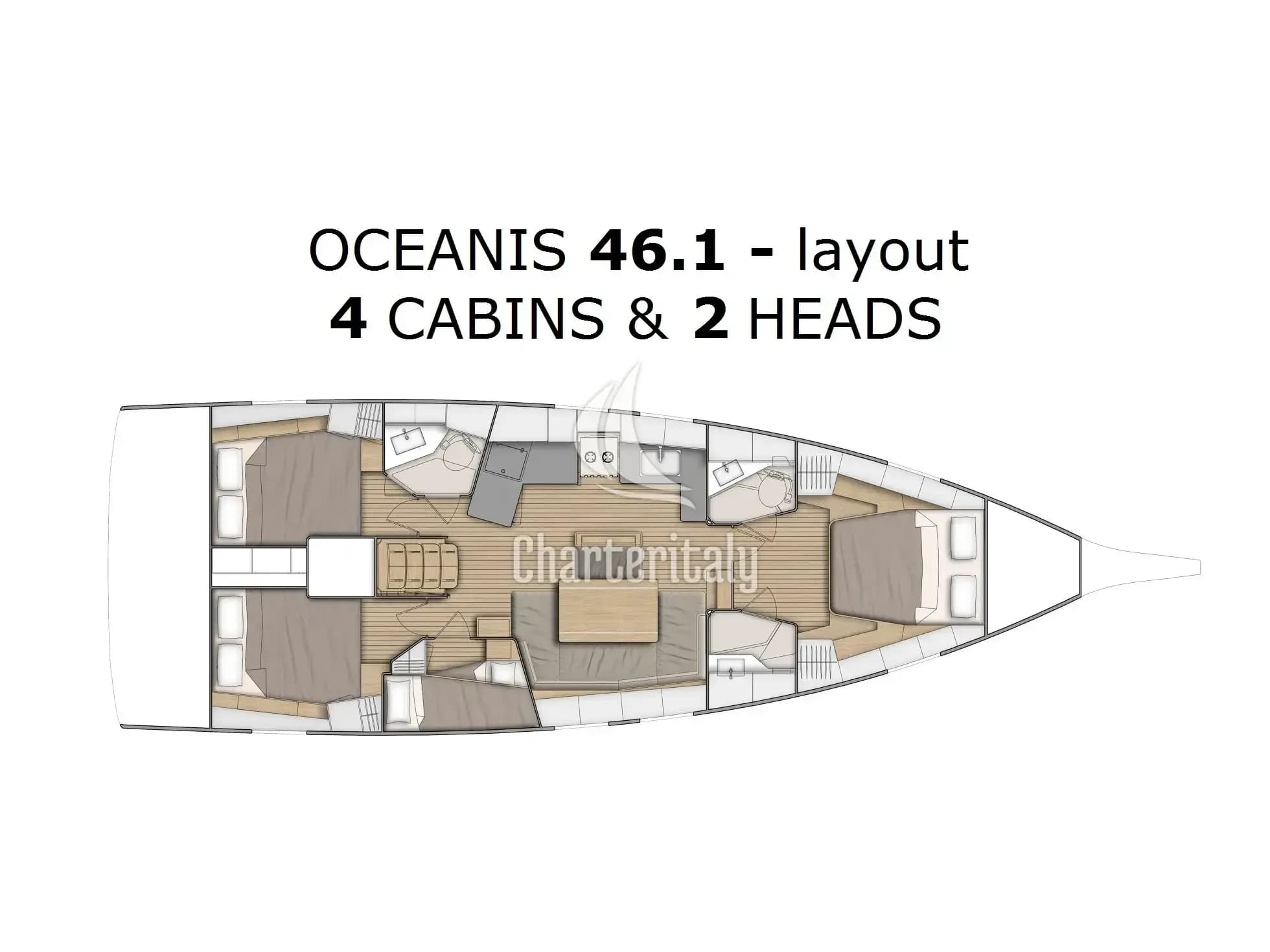 Oceanis 46.1 - NALU - 3