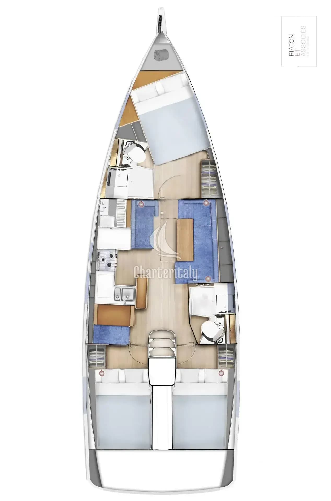 Sun Odyssey 410 - 3 cab. - Borgeri - 2