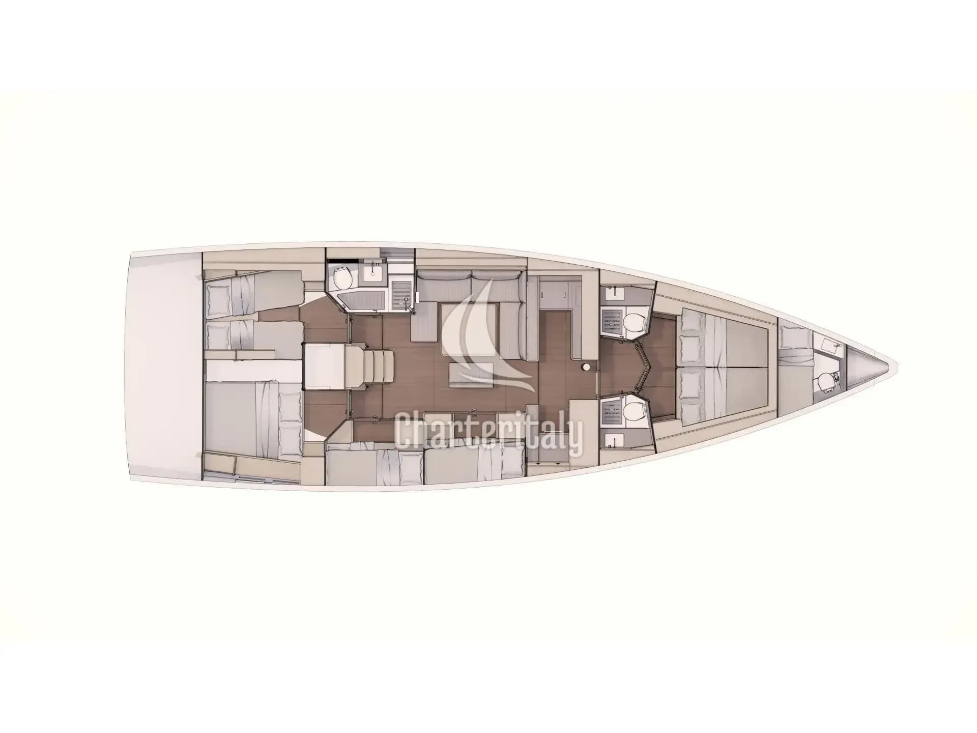 Dufour 530 - Medea - Water maker, Solar Panel - 10