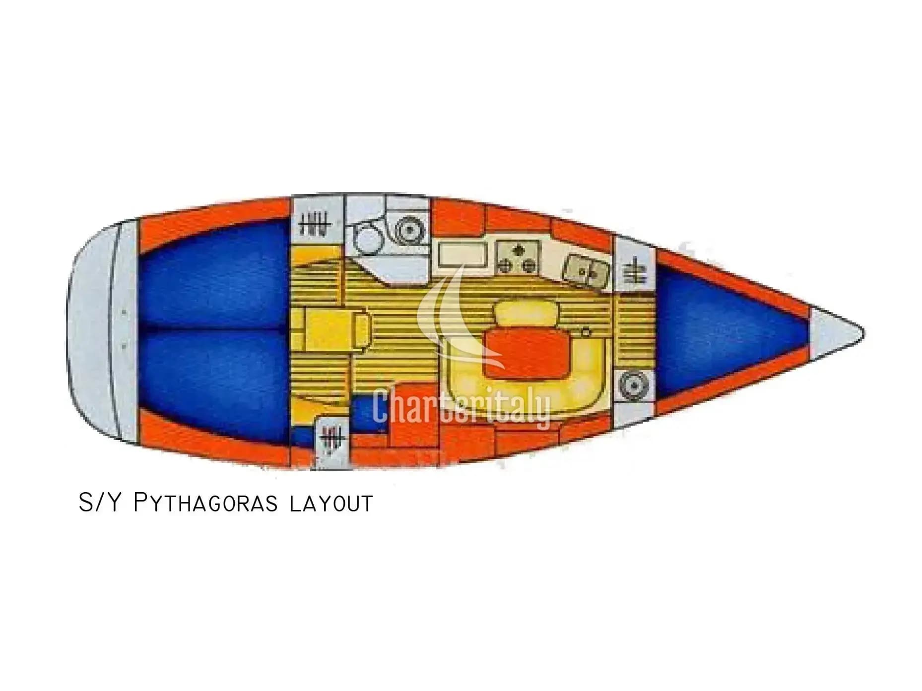 Sun Odyssey 36.2 - Pythagoras (electric head, wind generator) - 16