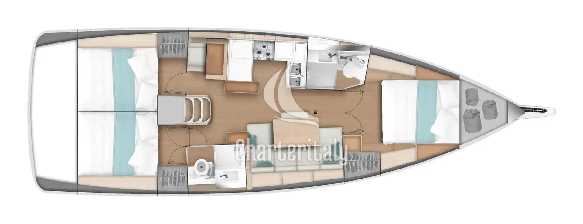 Sun Odyssey 440 - 3 cab. - Carlotta - 2
