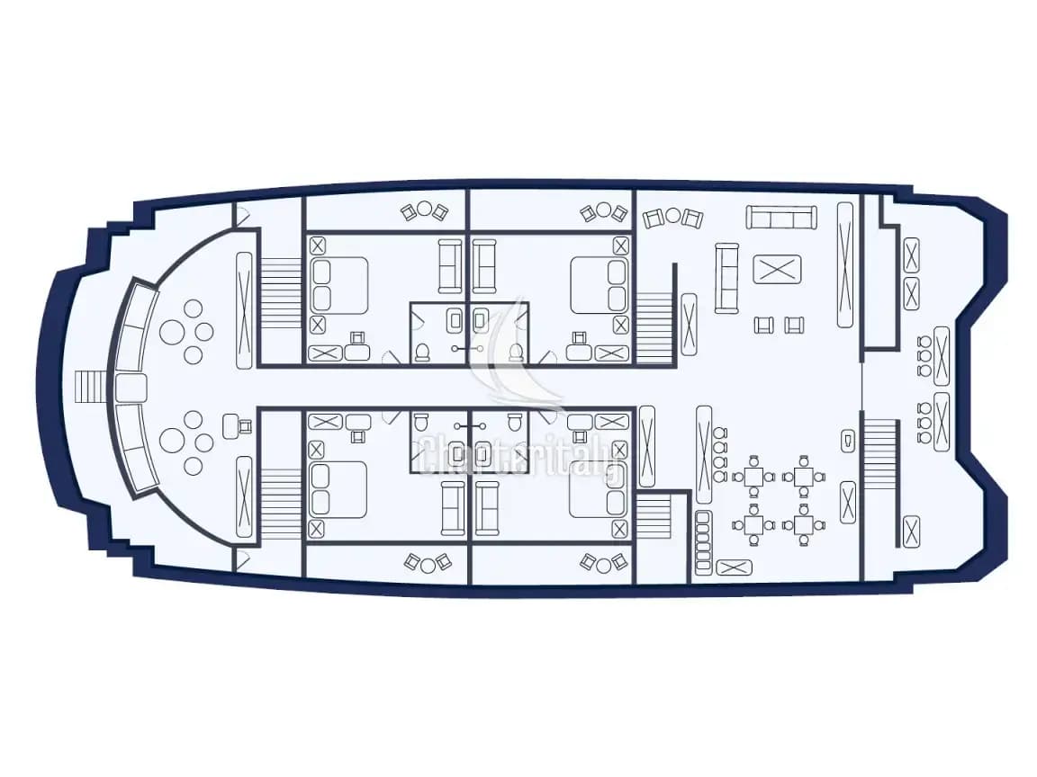 Power Catamaran - Endemic - Cabin 2 - 3