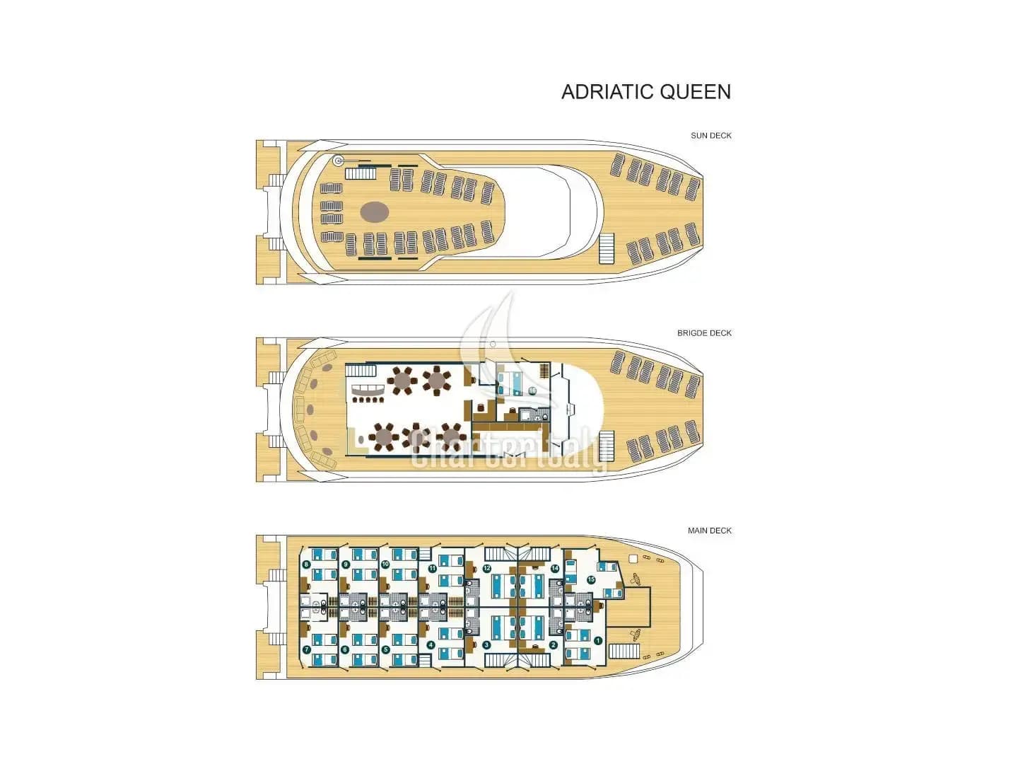 Power Catamaran - MB Adriatic Queen - 6