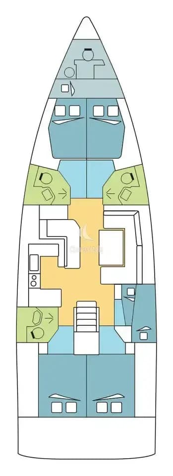 Oceanis 51.1 - 5 + 1 cab. - MODRIAN - 2