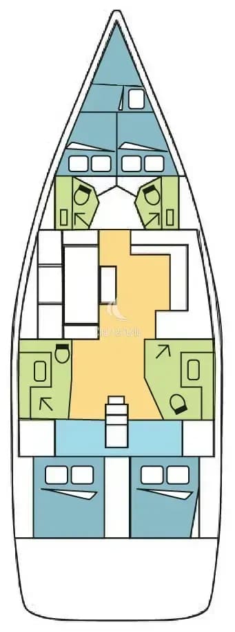 Dufour 470 - 4 + 1 cab. - MEGALODONTE - 2