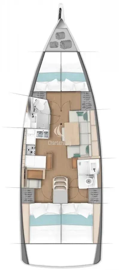 Sun Odyssey 440 - 4 cab. - Cicerenella - 2