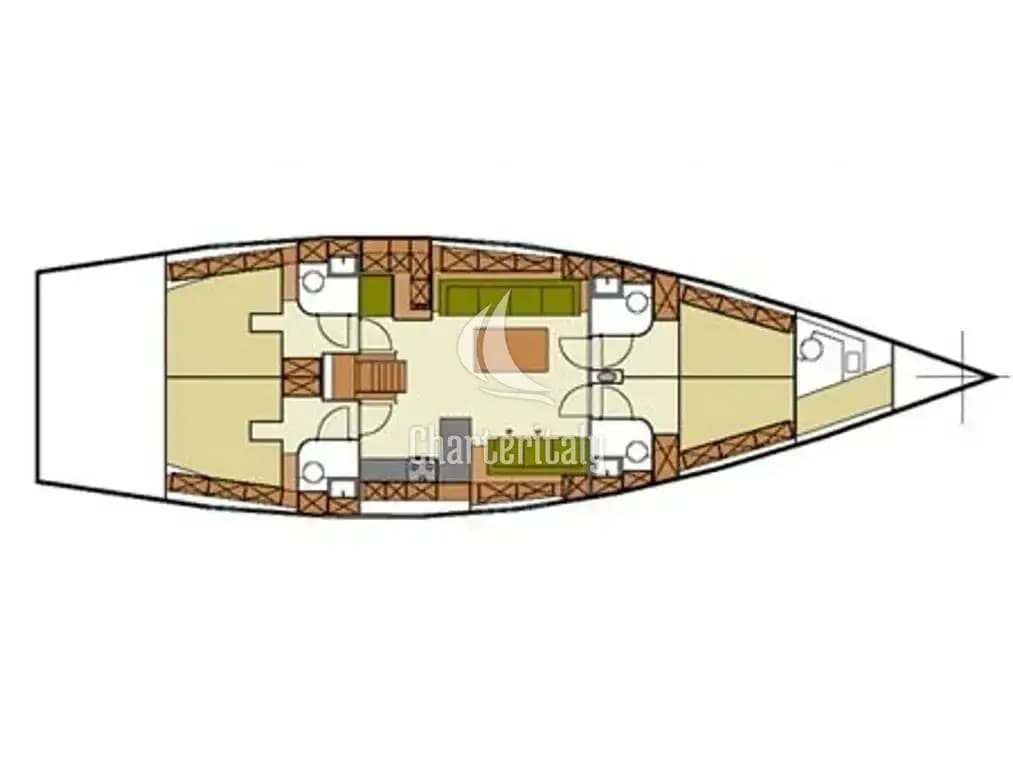 Hanse 540e - Yannis 65 s - 19