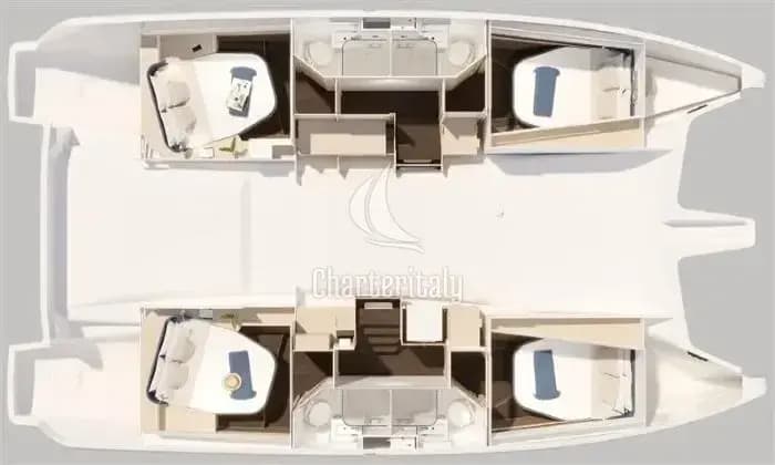 Fountaine Pajot FP 44 Quatuor - 4 + 2 cab. - Agios Paisios - 2