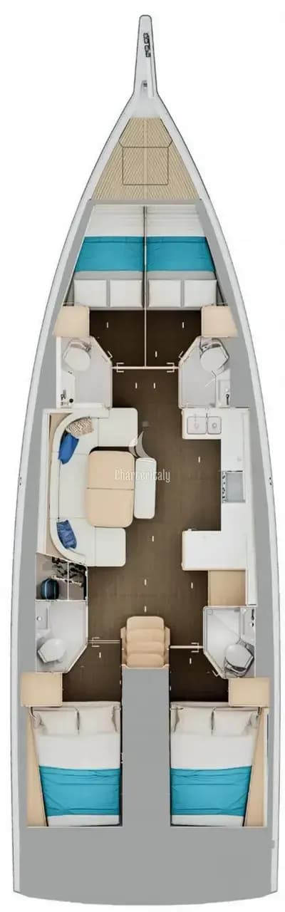 Sun Odyssey 455 - Source Adage - 2