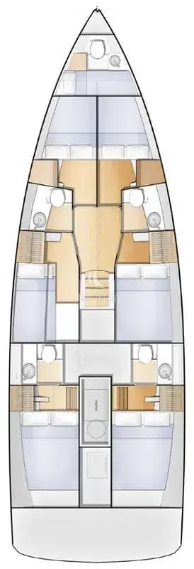Sun Loft 47 - 6 + 1 cab. - Discovery Blue - 2