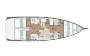 Sun Odyssey 490 - 4 cab. - Calma - 2