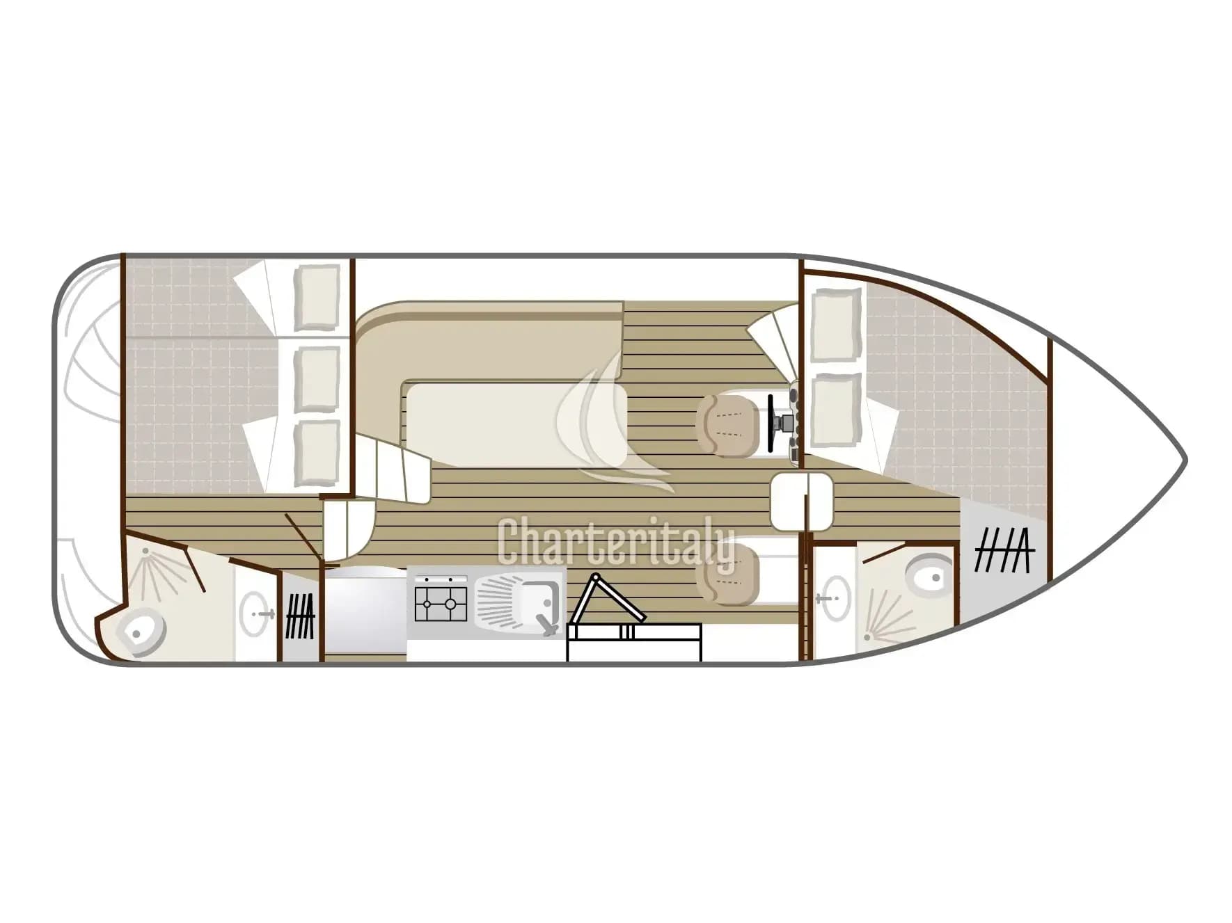 Nicols Confort 900 DP - Cruiser Comfort 4/7 Pers. - 2