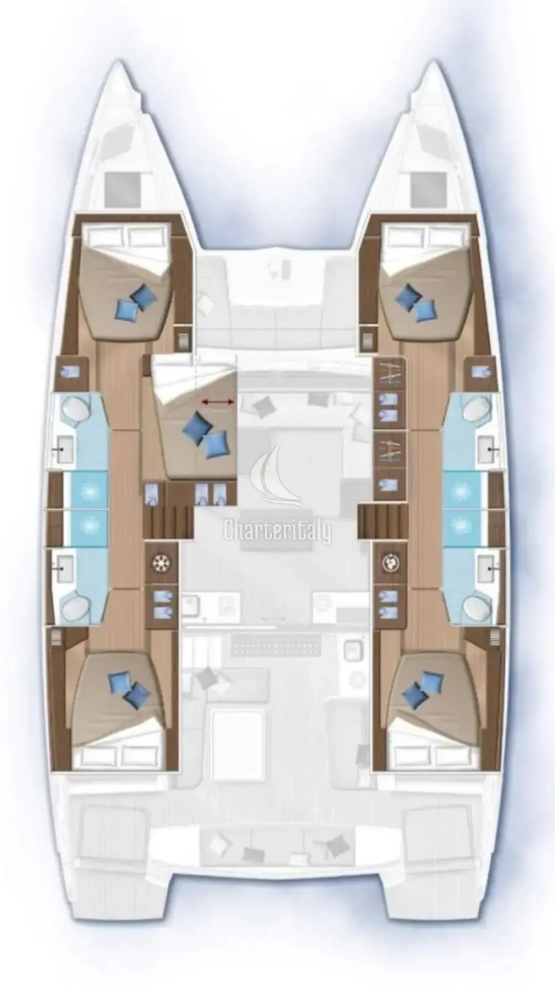 Lagoon 50 - 5 + 2 cab. - Nauti Cat - 3
