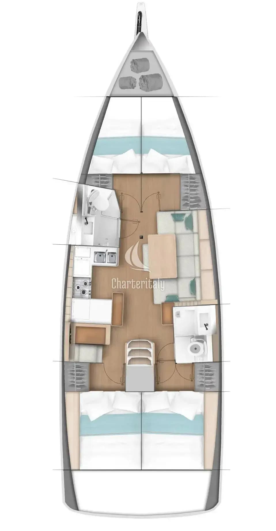 Sun Odyssey 440 - 4 cab. - Frenetica - 2