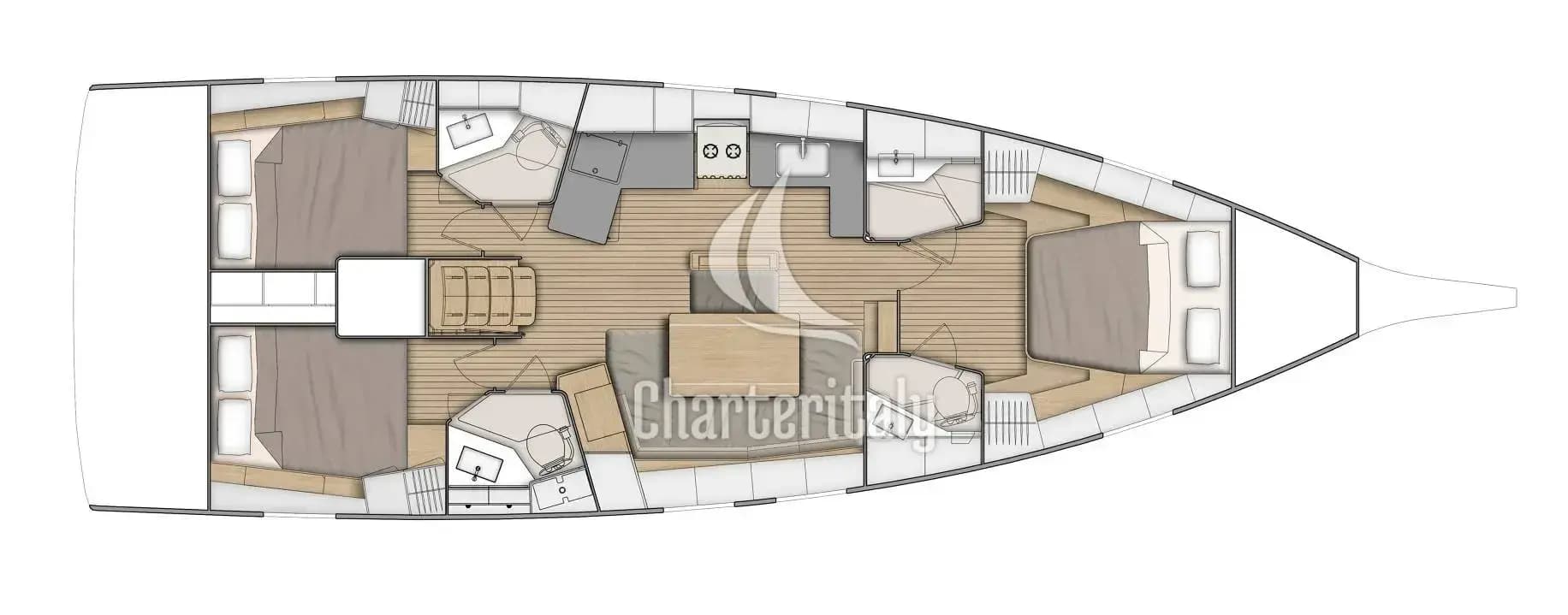 Oceanis 46.1 - 3 cab. - Anse Soleil - 2