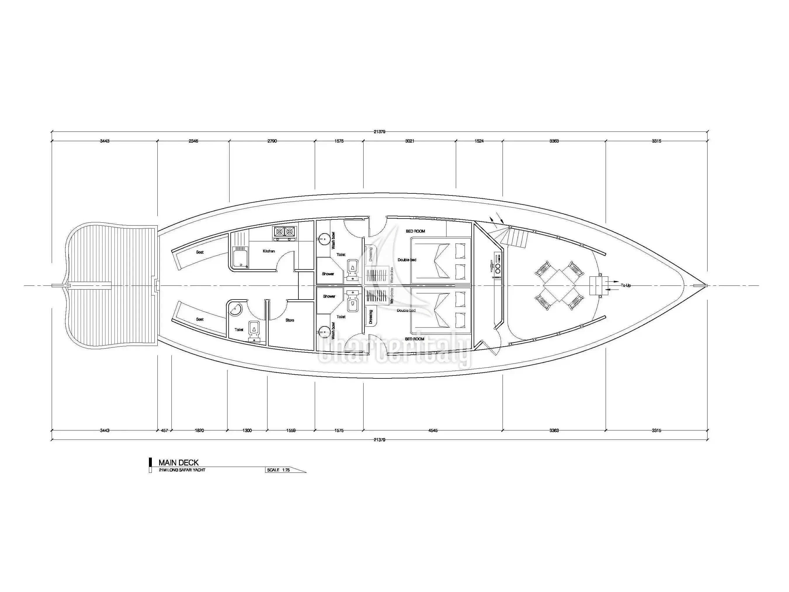 Wooden motor yacht - Stella 1 - 10