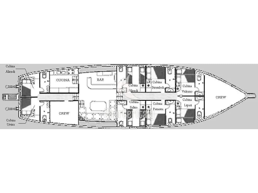 Gulet - (CabinSalina - 2 single beds) Kaptan Yilmaz II - 3
