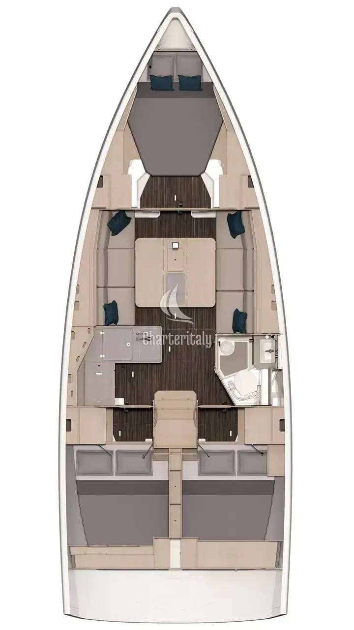 Dufour 37 - 3 cab. - Helios III - 2