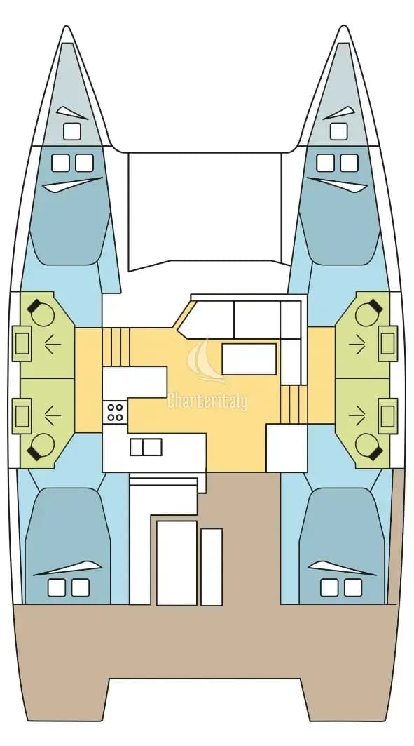 Fountaine Pajot Astrea 42 - 4 + 2 cab. - ELWE - 2
