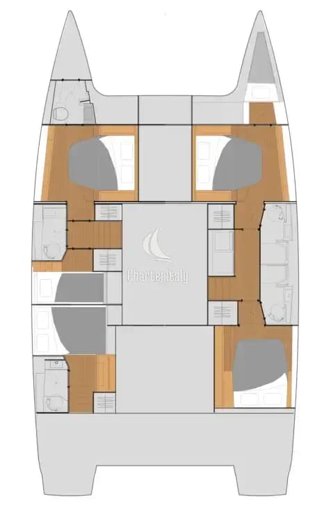 Fountaine Pajot Tanna 47 - 5 + 1 cab. - Calypso - 2