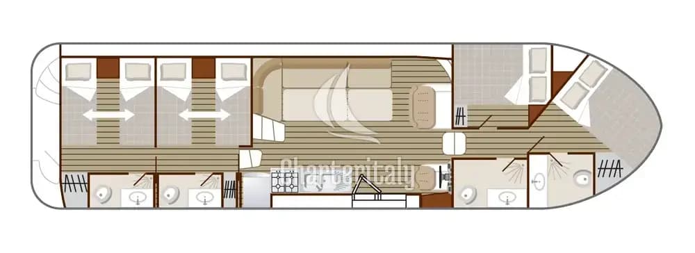 Nicols Confort 1350 - Cruiser Comfort XL 8/10 Pers. - 2