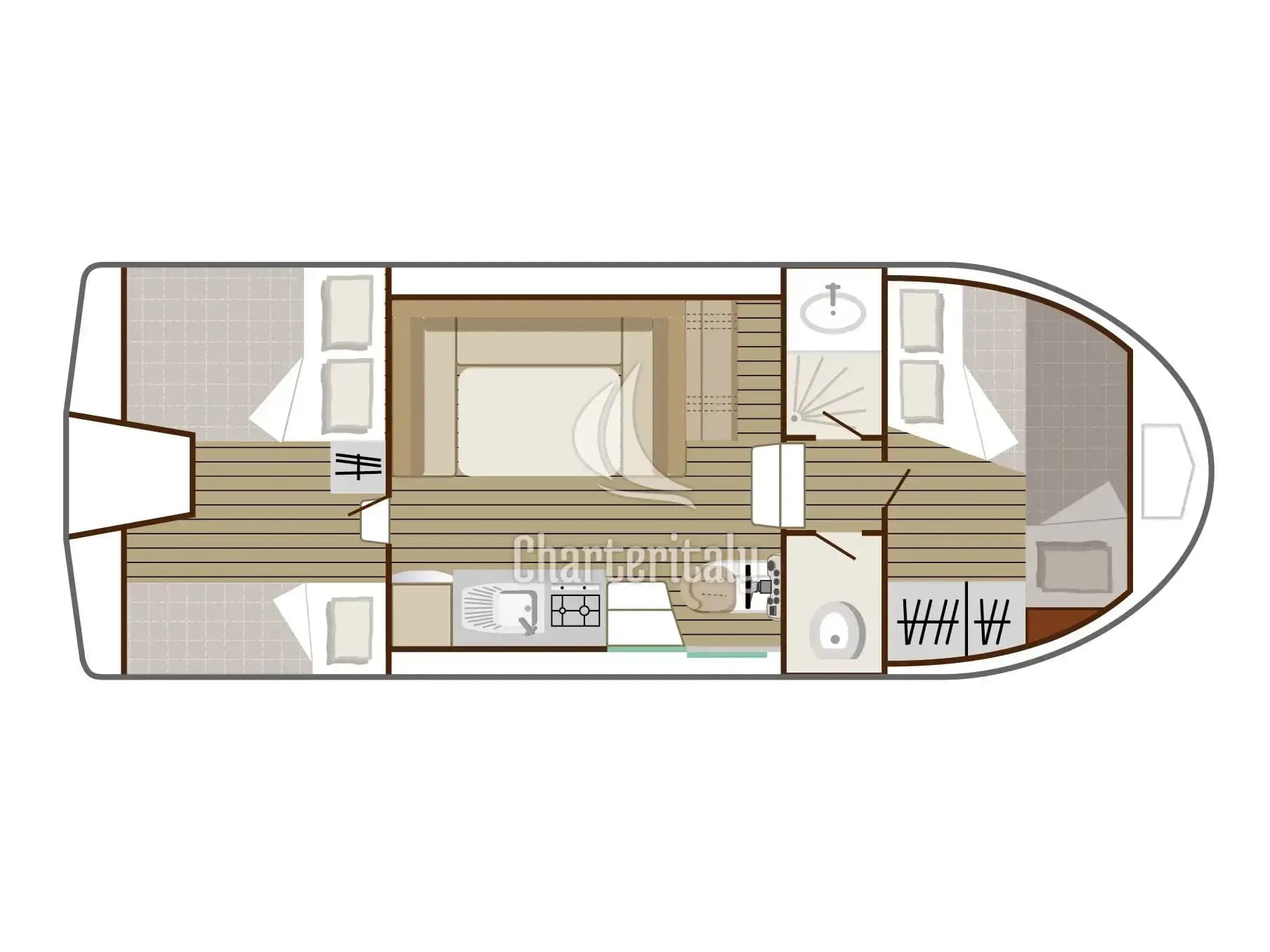 Nicols Riviera 920 - Cruiser Classic 4/8 Pers. - 2
