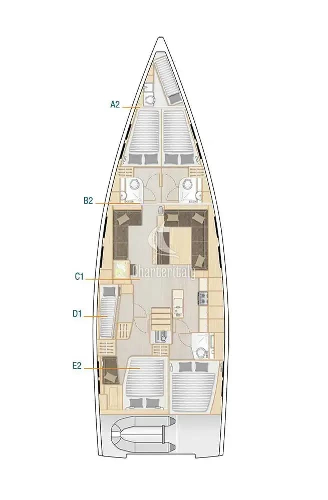 Hanse 548 - 5 + 1 cab. - Adele - 2