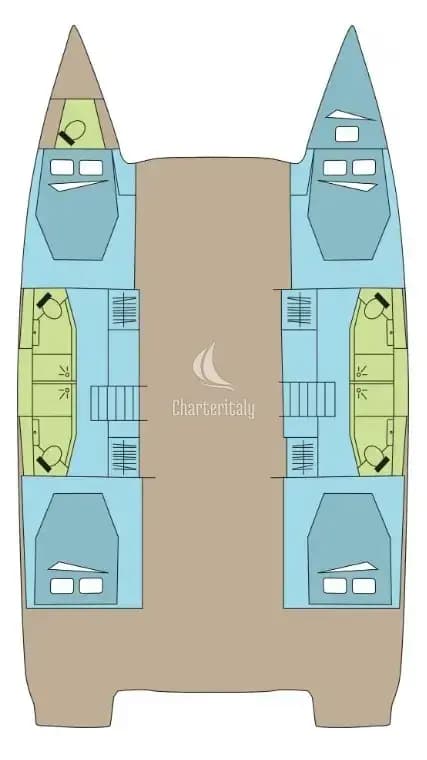 Fountaine Pajot Elba 45 - 4 cab. - Cerulean - 2