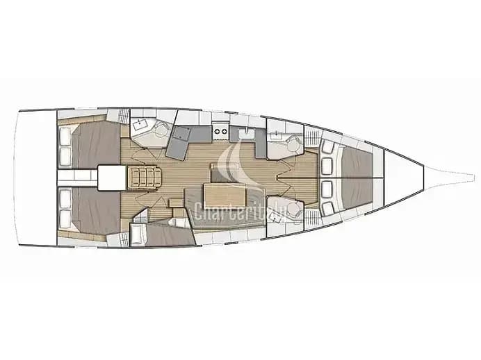 Oceanis 46.1 - No Stress - 3