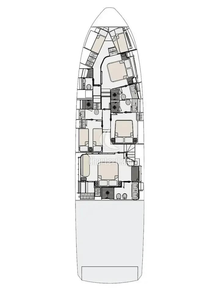 Azimut 78 Fly - 4 + 1 cab. - Concord's 6 ex. OMR Group - 2