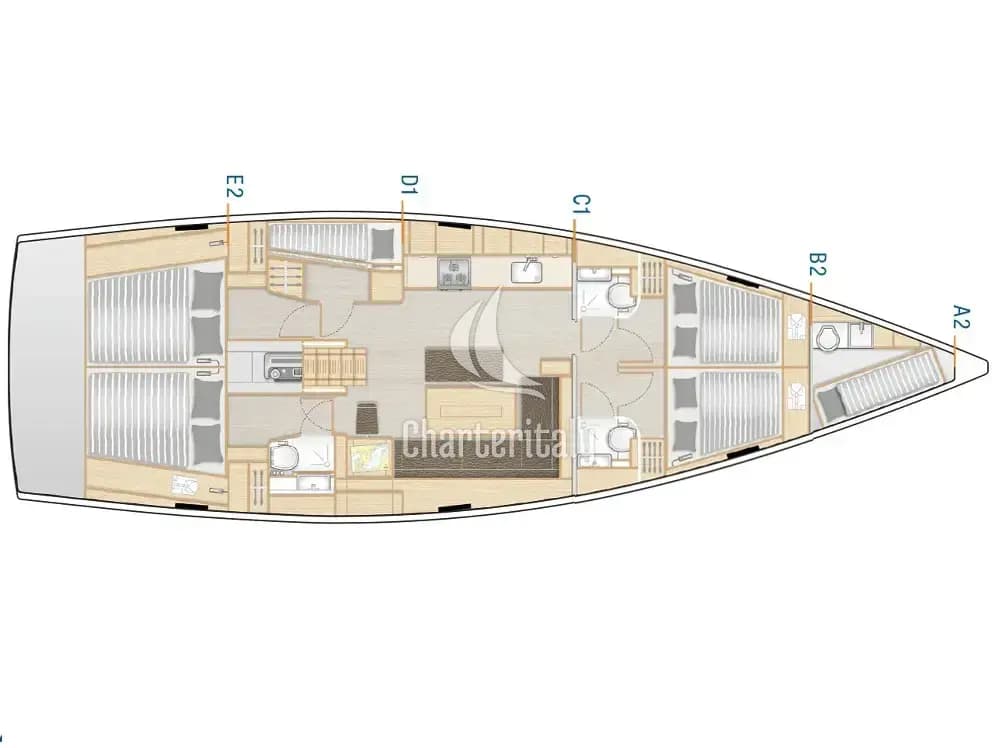 Hanse 508 - HAMAM - 8
