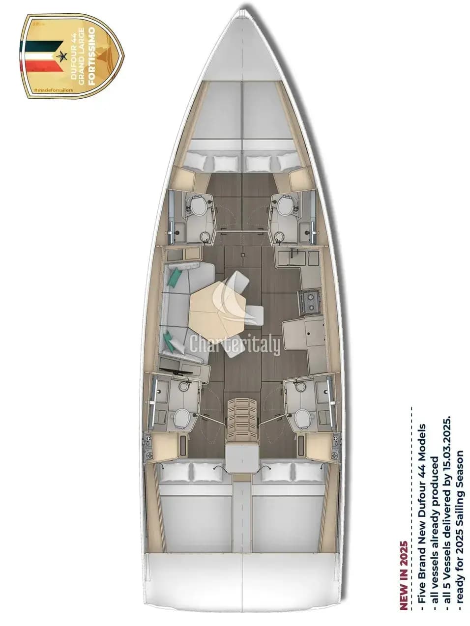 Dufour 44 - 4 cab - Adagio - 2