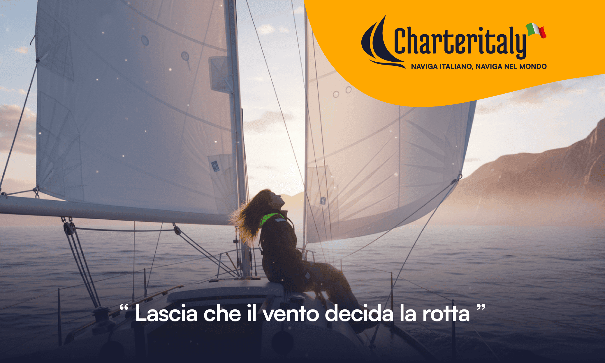 Vela bianca al vento