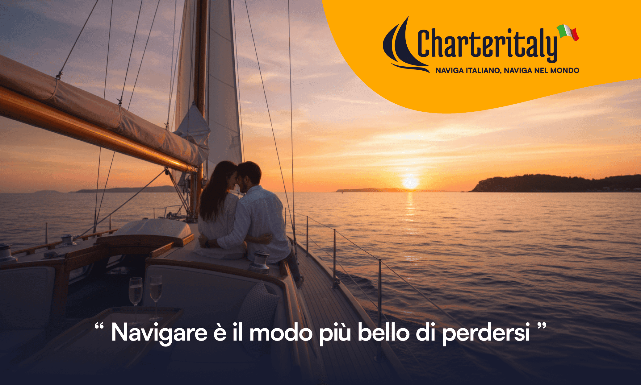 Navigare al tramonto